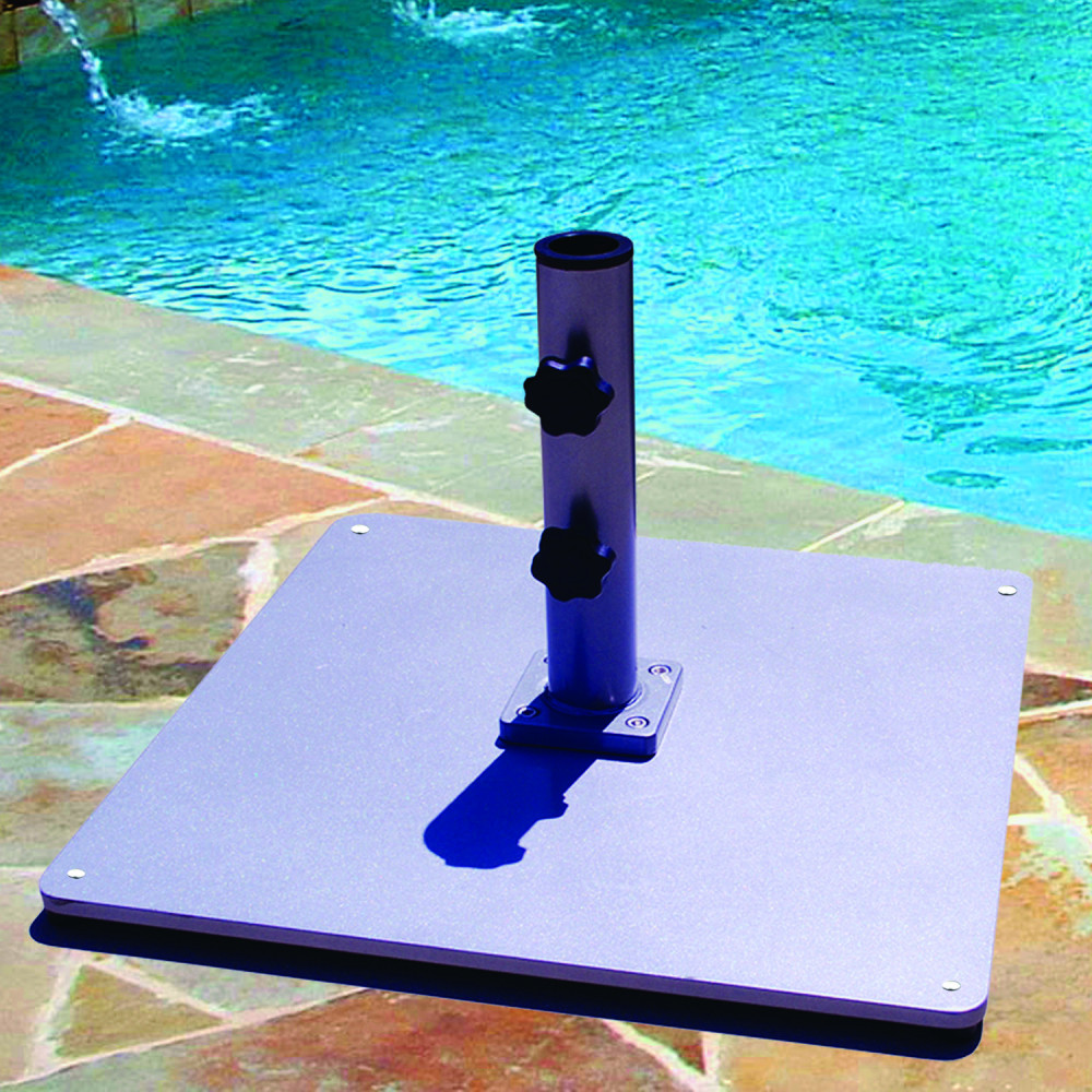 Commercial Umbrella Bases Galtech 85 LBS Silver Patio Umbrella Store